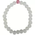 White and Pink Long Distance Beaded Bracelets at Spencer's