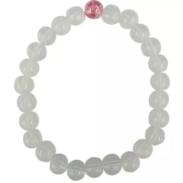 White and Pink Long Distance Beaded Bracelets at Spencer's