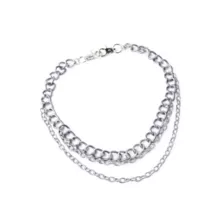Silvertone Wallet Chain at Spencer's
