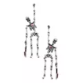 CZ Skeleton Knife Dangle Earrings at Spencer's