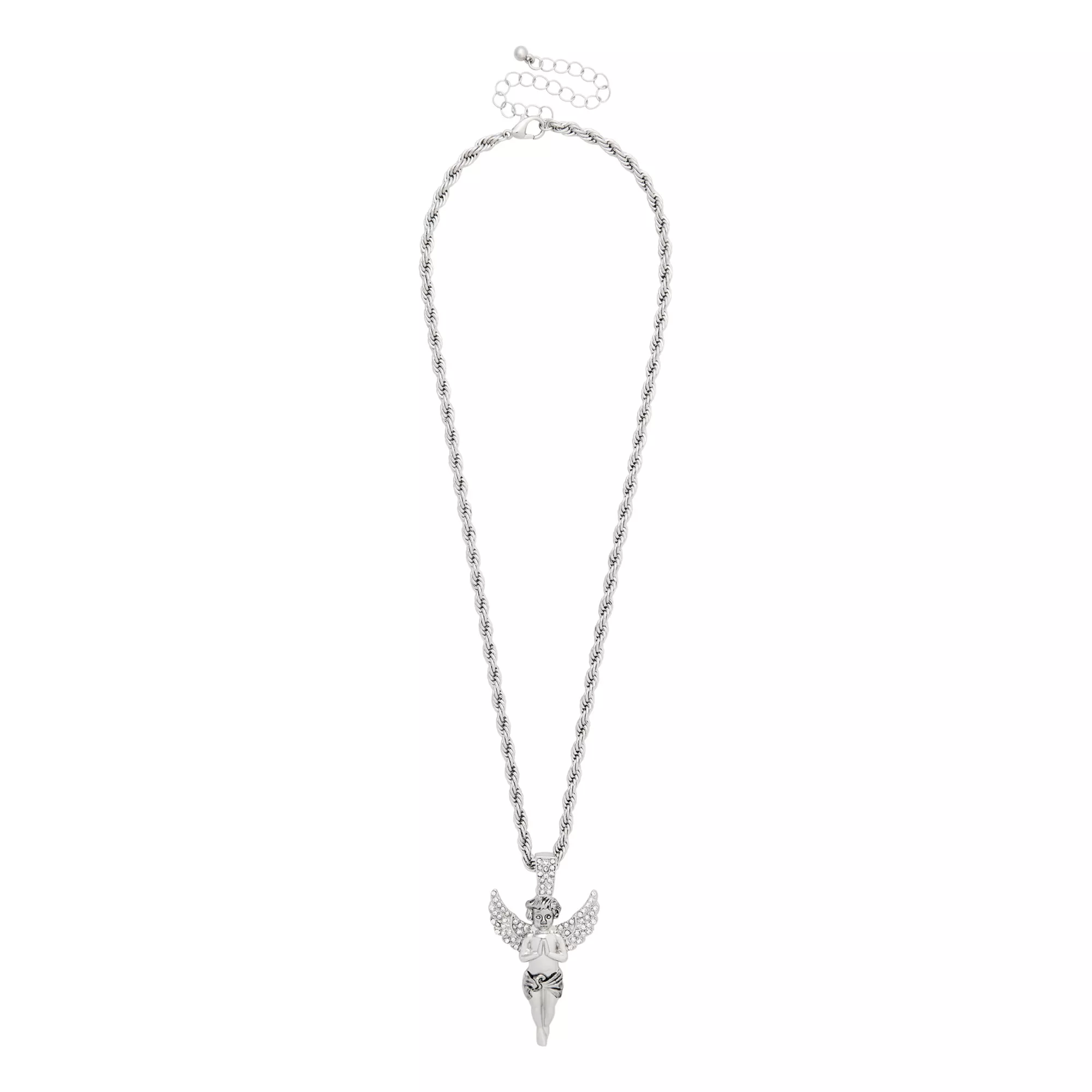 Angel Baby Pendant Chain Necklace at Spencer's