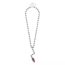 Bat Cross Coffin Rosary Necklace at Spencer's