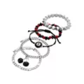Multi-Pack Cherry and 8-Ball Chain Bracelets - 5 Pack at Spencer's
