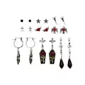 Multi-Pack Pentagram Bird Rose Earrings - 9 Pair at Spencer's