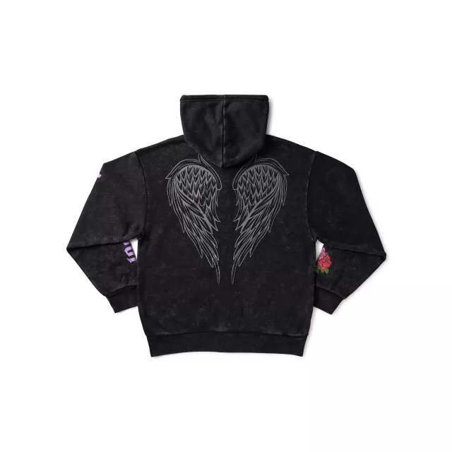 Betty Boop Angel Wings Motorcycle Hoodie