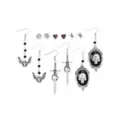 Multi-Pack Gothic Studs and Dangle Earrings - 6 Pair at Spencer's