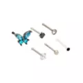 Multi-Pack CZ Blue Titanium Butterfly Nose Pins 6 Pack - 20 Gauge at Spencer's