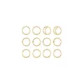 Multi-Pack CZ Goldtone Hoop and Half Hoop Nose Rings 12 Pack - 20 Gauge at Spencer's