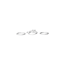 Multi-Pack CZ Aurora Borealis Effect Silvertone Dangle Hoop Nose Rings 3 Pack - 20 Gauge at Spencer's