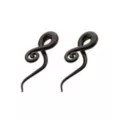 Black Glass Spiral Plugs at Spencer's