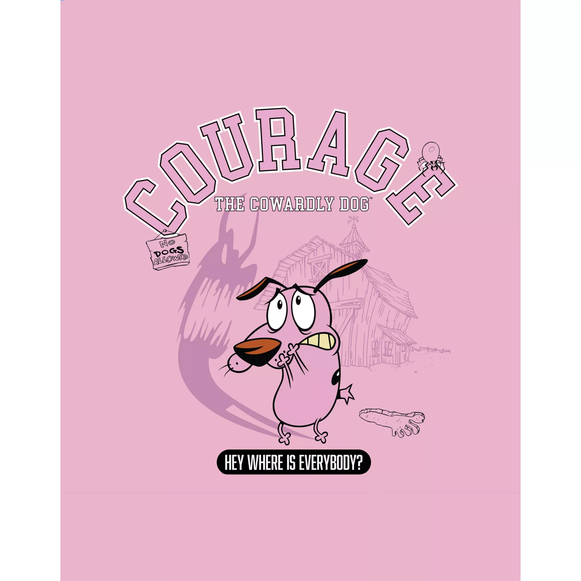 Courage the Cowardly Dog Collegiate T Shirt at Spencer's