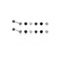 Black and White Matte Barbells with 10 Extra Balls - 14 Gauge at Spencer's