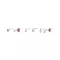 Multi-Pack Red Heart L-Bend Nose Pins 6 Pack - 20 Gauge at Spencer's