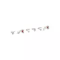 Multi-Pack Red Heart L-Bend Nose Pins 6 Pack - 20 Gauge at Spencer's