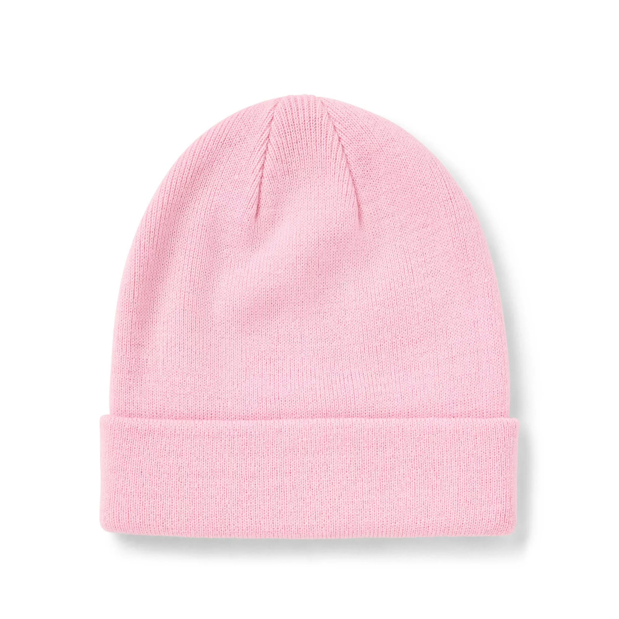 Pink Skeleton Middle Finger Cuff Beanie Hat at Spencer's