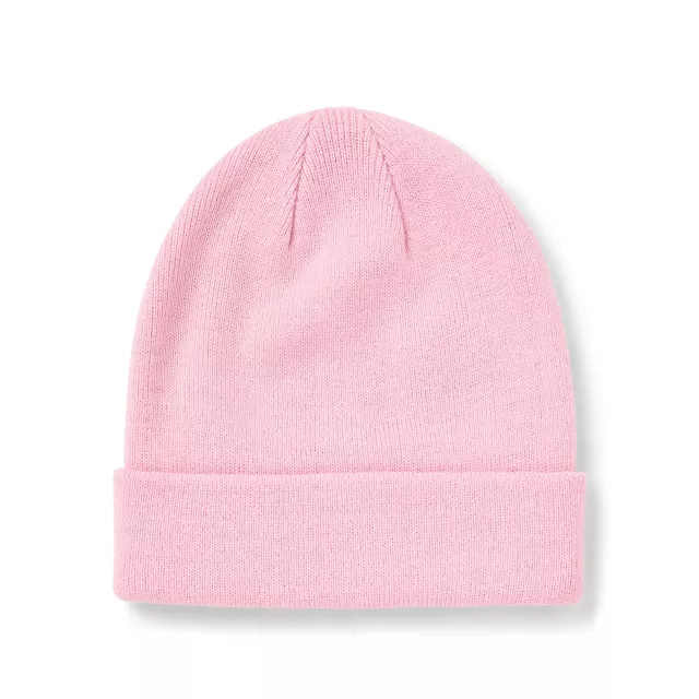 Pink Skeleton Middle Finger Cuff Beanie Hat at Spencer's