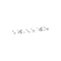 Multi-Pack Silvertone Pearl Effect Pin Nose Rings 6 Pack - 20 Gauge at Spencer's