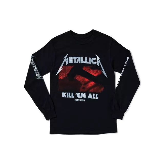 Kill 'Em All Long Sleeve T Shirt - Metallica at Spencer's