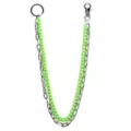 Green and Silvertone Wallet Chain at Spencer's