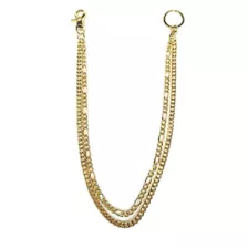 Goldtone Chain Link Multi-Row Wallet Chain at Spencer's