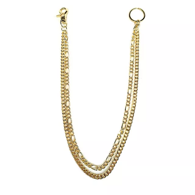 Goldtone Chain Link Multi-Row Wallet Chain at Spencer's