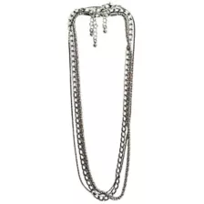 Multi-Pack Silvertone Snake and Oval Chain Necklaces - 3 Pack at Spencer's