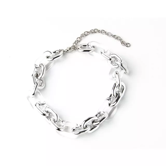 Silvertone Large Link Chain Choker Necklace at Spencer's