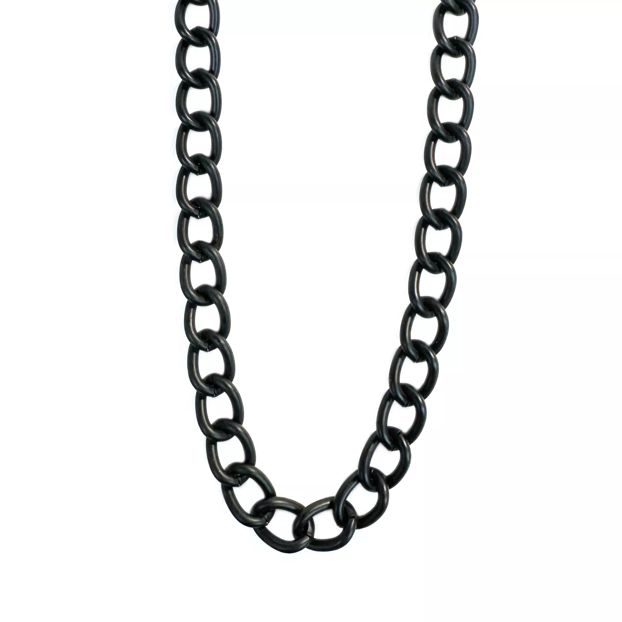 Black Thick Curb Chain Necklace at Spencer's
