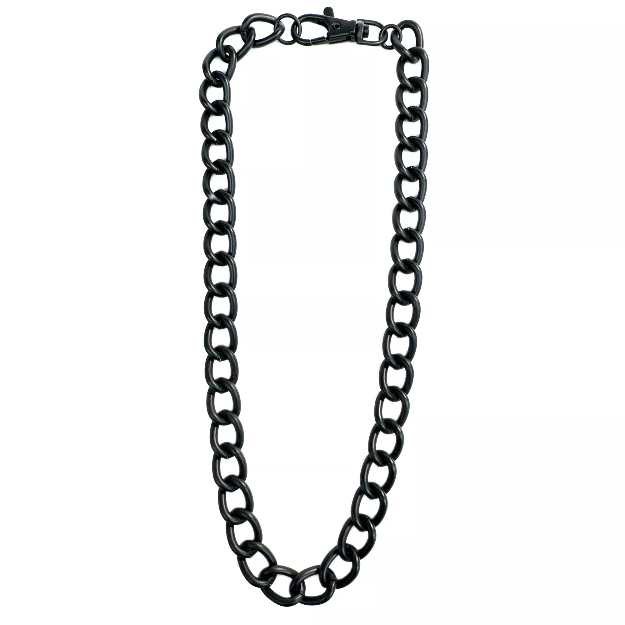 Black Thick Curb Chain Necklace at Spencer's