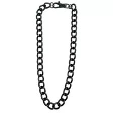 Black Thick Curb Chain Necklace at Spencer's