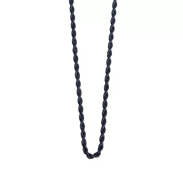 Black Rope Chain Necklace at Spencer's