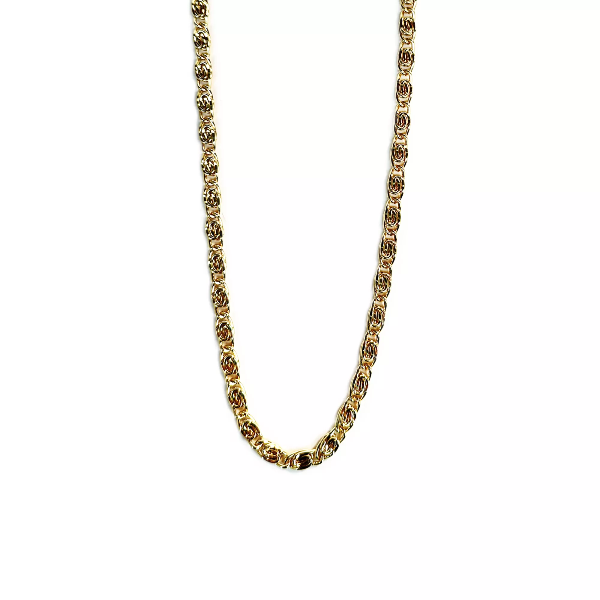 Goldtone Swirl Link Chain Necklace at Spencer's