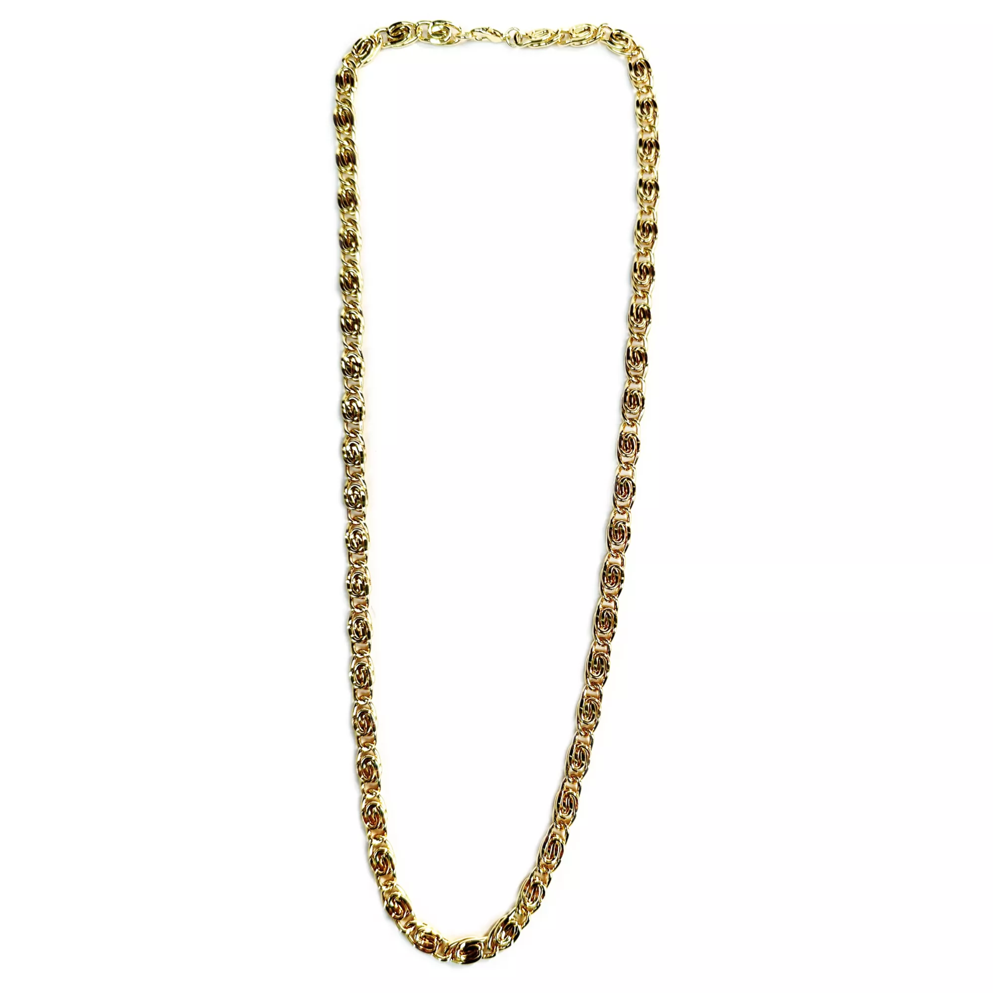 Goldtone Swirl Link Chain Necklace at Spencer's