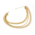 Goldtone Quadruple Row Simple Chain Choker Necklace at Spencer's