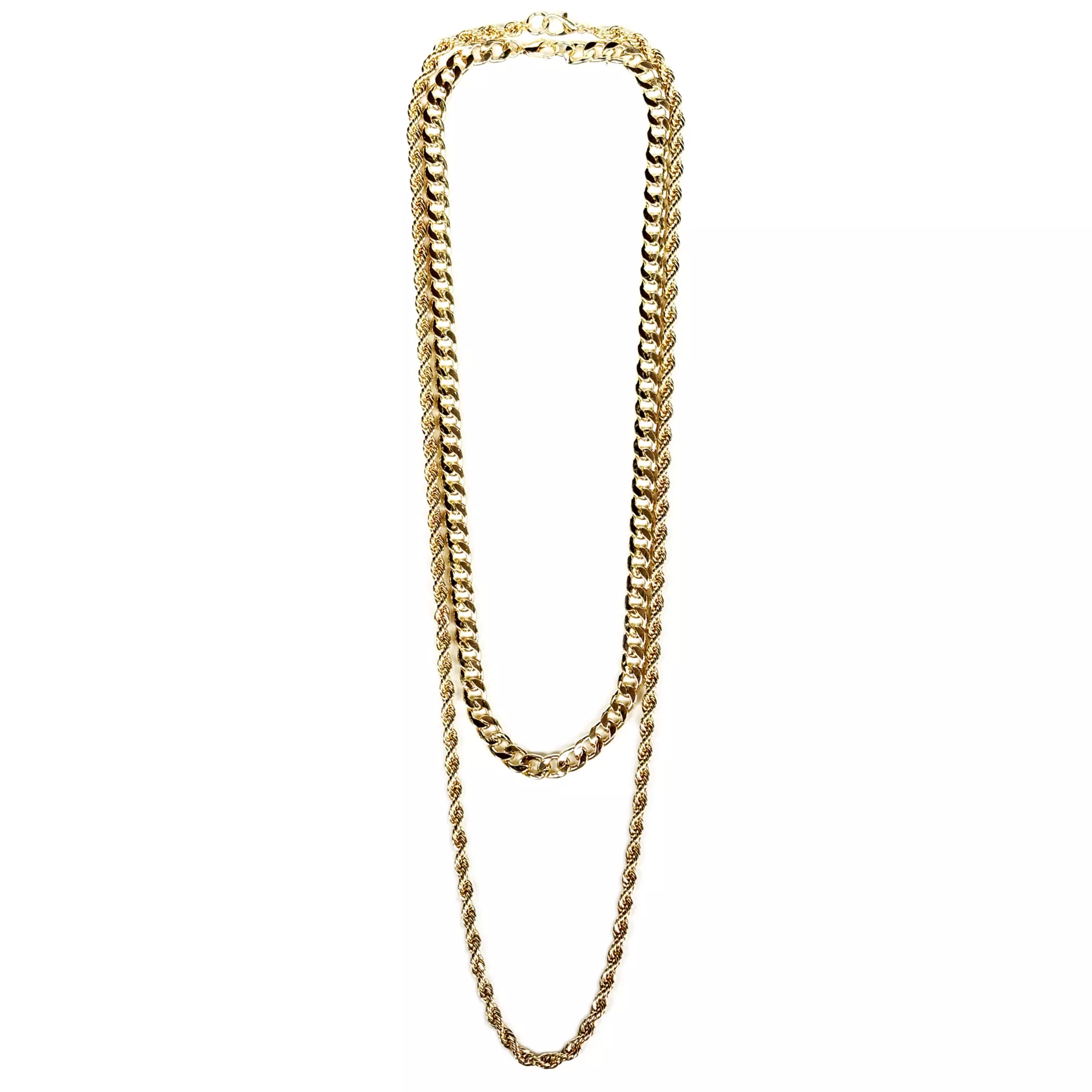 Multi-Pack Goldtone Curb Rope Chain Necklaces - 2 Pack at Spencer's