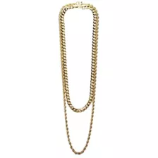 Multi-Pack Goldtone Curb Rope Chain Necklaces - 2 Pack at Spencer's