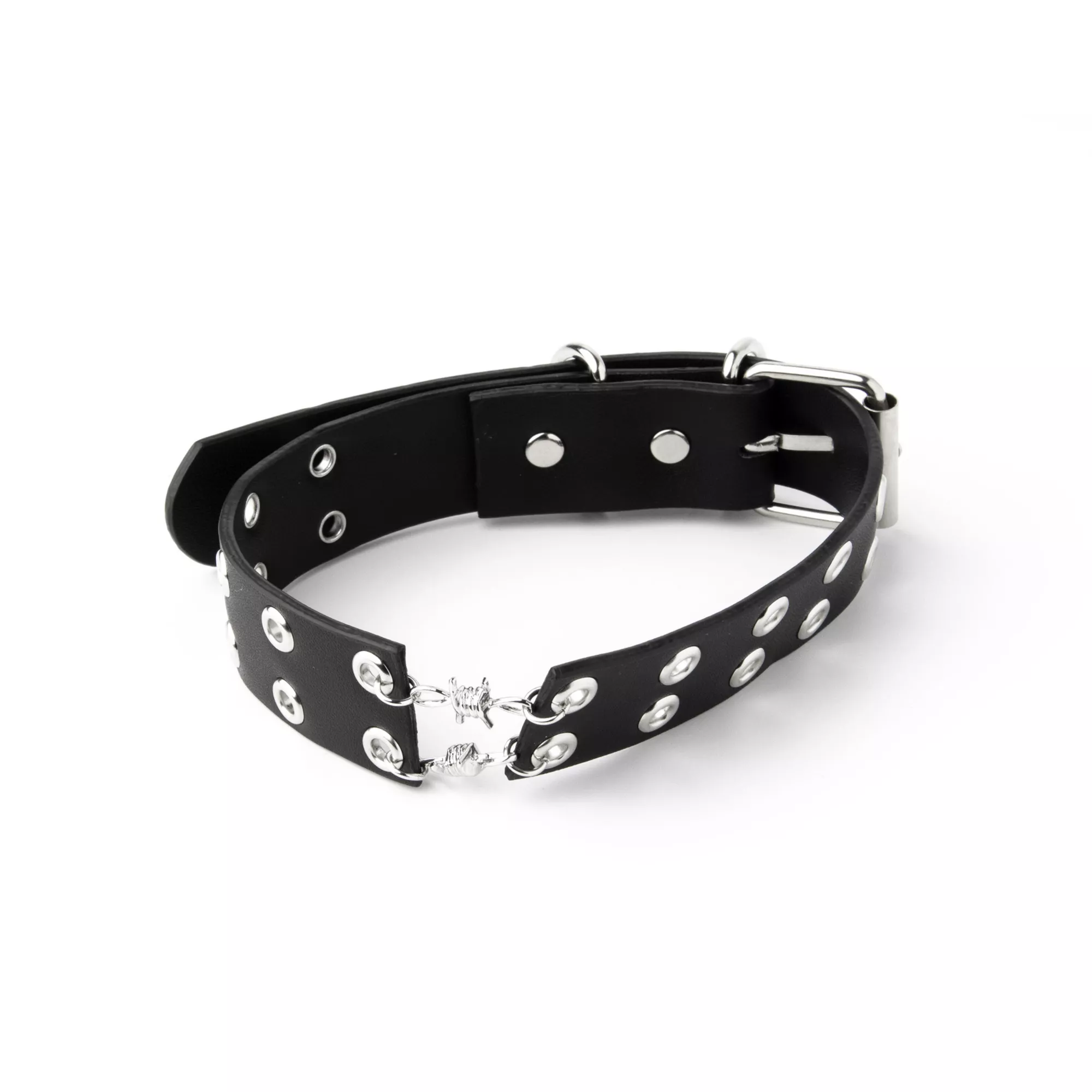 Black Barbed Wire Choker Necklace at Spencer's