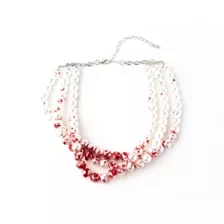 Pearl Effect Blood Choker Necklace at Spencer's