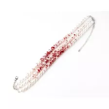 Pearl Effect Blood Choker Necklace at Spencer's