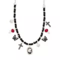 Gothic Charm Choker Necklace at Spencer's