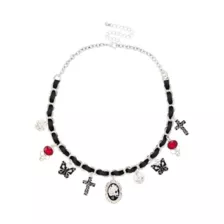 Gothic Charm Choker Necklace at Spencer's