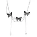 Skull Butterfly Draped Chain Choker Necklace at Spencer's