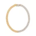 Mixed Silvertone and Goldtone Chain Choker Necklace at Spencer's
