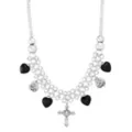 Cross Charm Choker Necklace at Spencer's