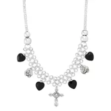 Cross Charm Choker Necklace at Spencer's