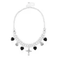 Cross Charm Choker Necklace at Spencer's