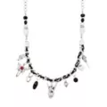 Gothic Beaded Charm Choker Necklace at Spencer's