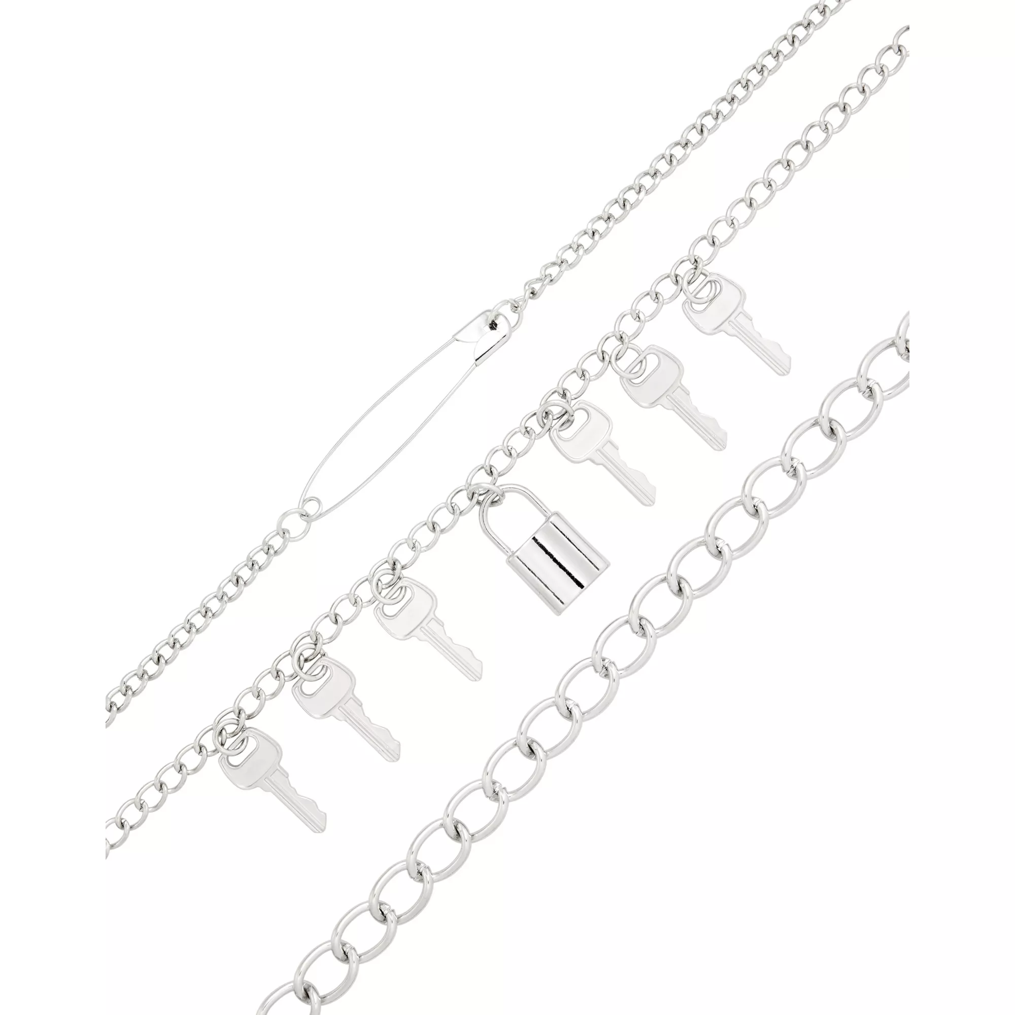 Lock and Key Triple Row Wallet Chain