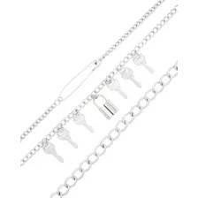Lock and Key Triple Row Wallet Chain at Spencer's