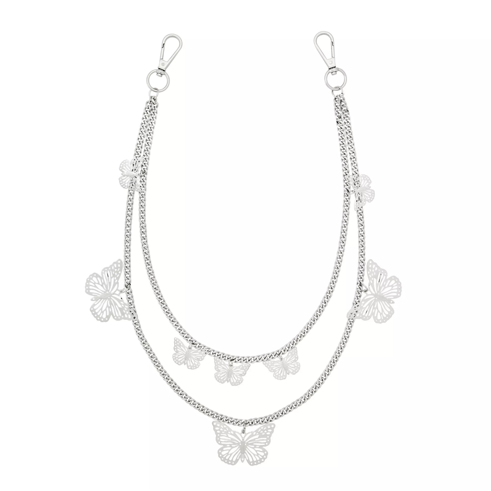 2-Row Butterfly Wallet Chain at Spencer's